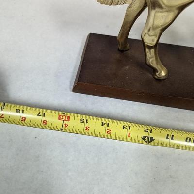 Vintage Metal Horse Oxford Self Starting Clock