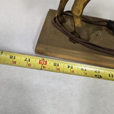 Vintage Metal Horse Clock United Self Starting