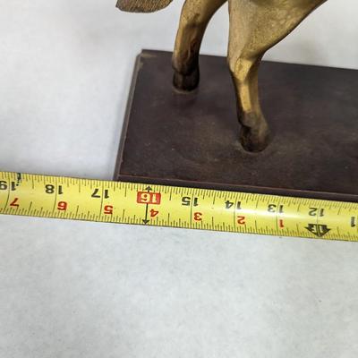 Vintage Metal Horse Clock United