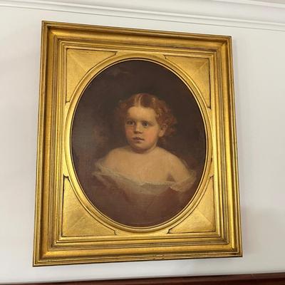 Vintage Portrait In Gold Frame (GB-MG)