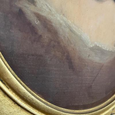 Vintage Portrait In Gold Frame (GB-MG)