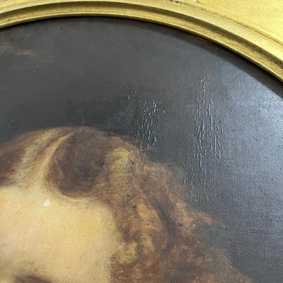 Vintage Portrait In Gold Frame (GB-MG)