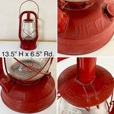 DEITZ MONARCH ~ Pair (2) Vtg. Kerosene Lantern
