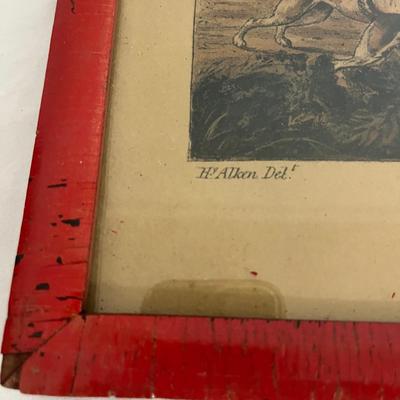 Framed Fox Hunting Engravings by T. Sutherland (GB-MG)
