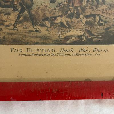 Framed Fox Hunting Engravings by T. Sutherland (GB-MG)