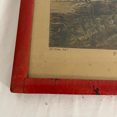 Framed Fox Hunting Engravings by T. Sutherland (GB-MG)