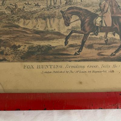Framed Fox Hunting Engravings by T. Sutherland (GB-MG)