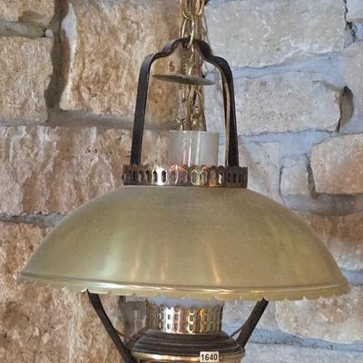 Ornate hanging lamp