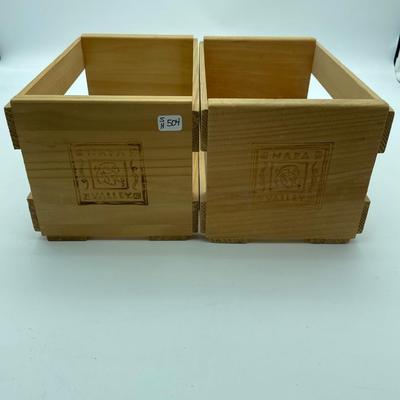 Vintage Napa Valley double row cd crate