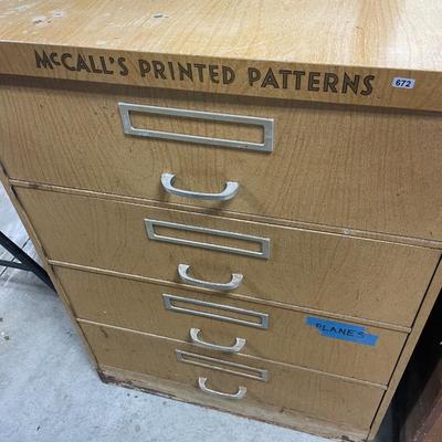 Mc’Call’s Pattern cabinet