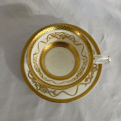 Three Tiffany & Company Tea Cups & Saucers (GB-MG)