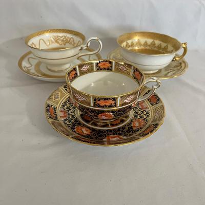 Three Tiffany & Company Tea Cups & Saucers (GB-MG)