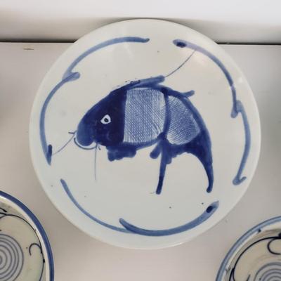Chinese Blue Koi Fish Bowls (GBC-KD)