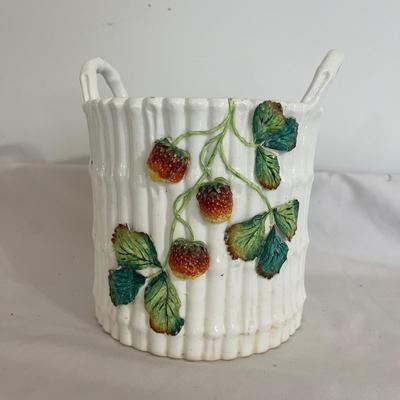 Vintage Strawberry Ceramic Canister (GB-MG)