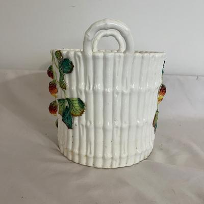 Vintage Strawberry Ceramic Canister (GB-MG)