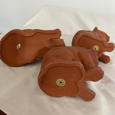 Three Takahashi Ceramic Cat Planters (GB-MG)