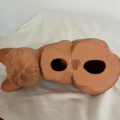 Three Takahashi Ceramic Cat Planters (GB-MG)