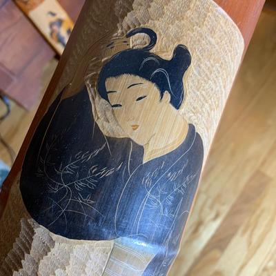 Pair of Asian Bamboo Art