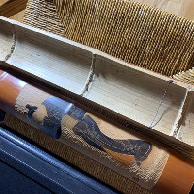 Pair of Asian Bamboo Art