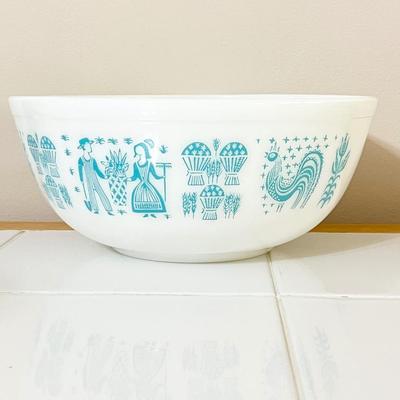 PYREX ~ Amish Butter Print ~ Vtg. 4Qt. Mixing Bowl