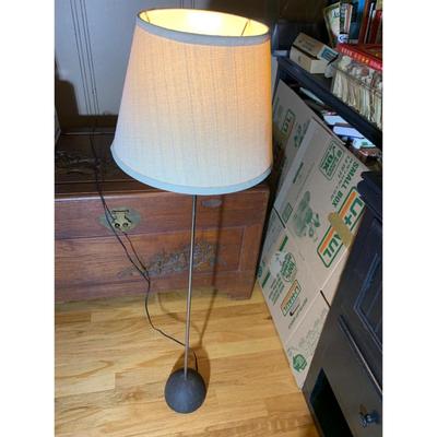Unusual Mid Century Lamp Large Cast Heavy Base
