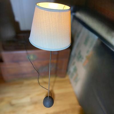 Unusual Mid Century Lamp Large Cast Heavy Base