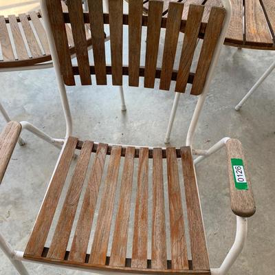 Mid Century Danish Modern Teak Patio Set