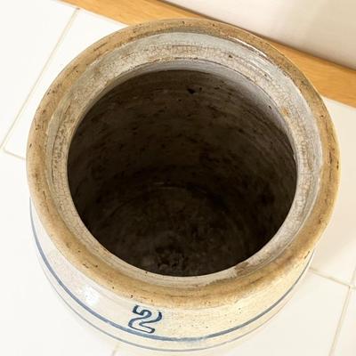 #2 Stoneware Butter Churn / Crock