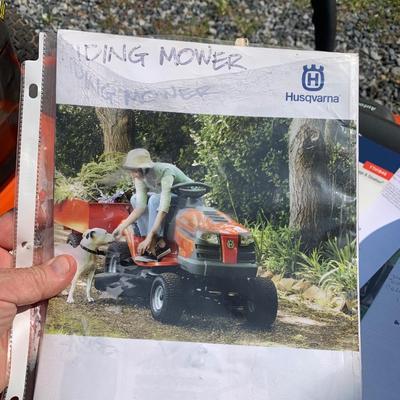 Husqvarna YTH 1846 Lawn Tractor & Dumping Utility Cart 18.5 HP 46" Deck Intek 540cc RUNS GREAT!