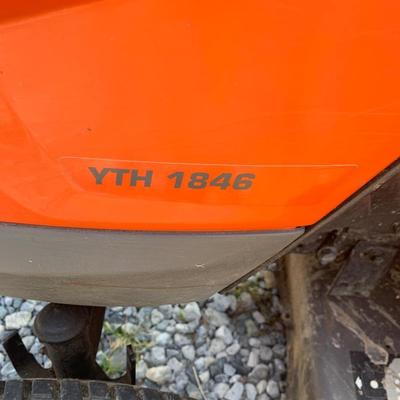 Husqvarna YTH 1846 Lawn Tractor & Dumping Utility Cart 18.5 HP 46" Deck Intek 540cc RUNS GREAT!