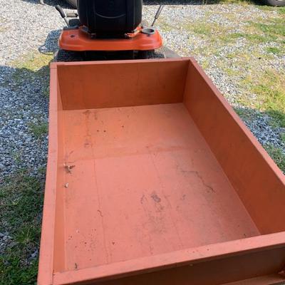 Husqvarna YTH 1846 Lawn Tractor & Dumping Utility Cart 18.5 HP 46" Deck Intek 540cc RUNS GREAT!