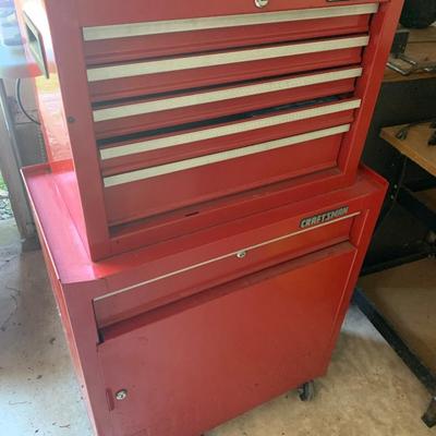 Craftsman Stacking Tool Box w/ misc. contents