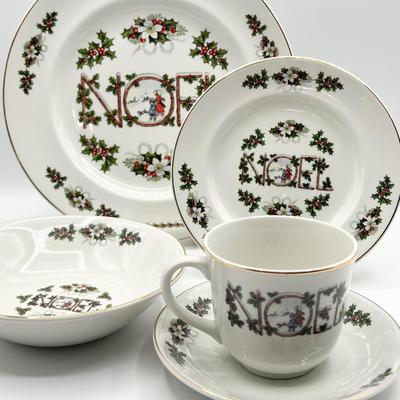 WOOD & SONS ~ Noel ~ 5 Piece Service For 12 ~ 60 Total Pieces