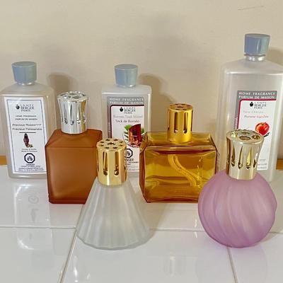 LAMP BERGER ~ Four (4) Lamps & Three (3) Fragrances Bottles