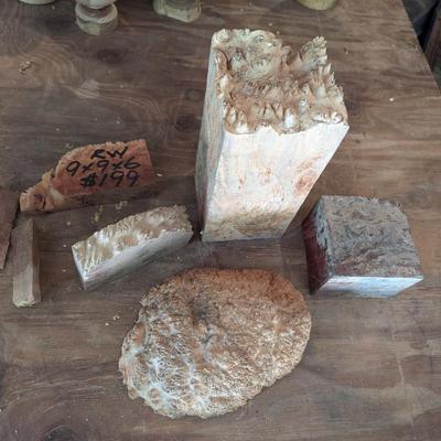 Assortment Of Burl Wood