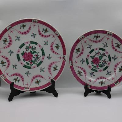 Japanese Porcelain Hand Decorated Plates - D.H. Holmes (2)