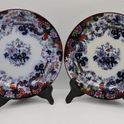 Corey Hill Oriental Stoneware Plates, England (2)