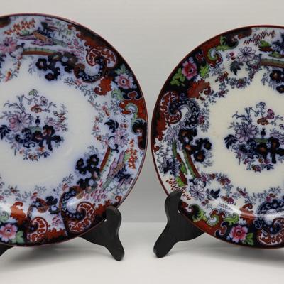 Corey Hill Oriental Stoneware Plates, England (2)