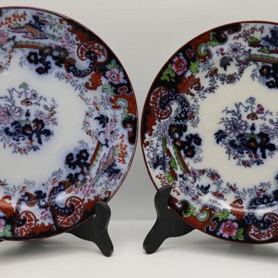 Corey Hill Oriental Stoneware Plates, England (2)