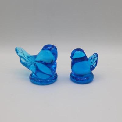 Vintage Leonard Glass Birds, Signed and Dated