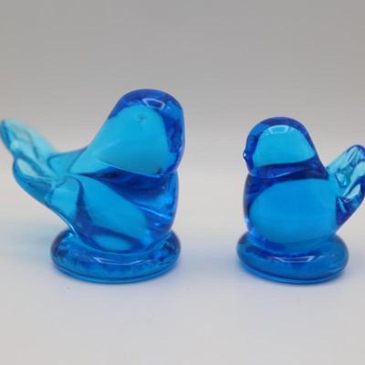 Vintage Leonard Glass Birds, Signed and Dated
