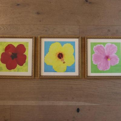 Original Art of Hibiscus Flowers by Carol Burch (3)