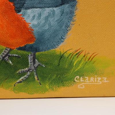 Original Painting on Canvas of Dorking Chicken