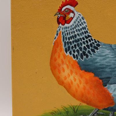 Original Painting on Canvas of Dorking Chicken