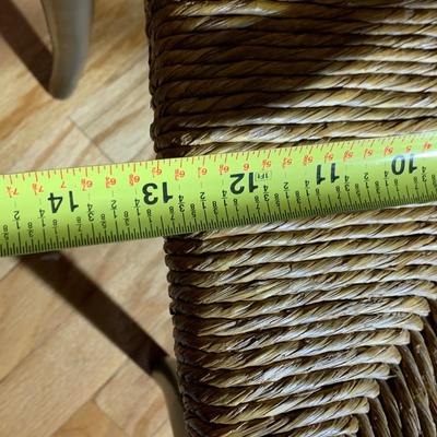 Set of Rush Seat Nesting Tables
