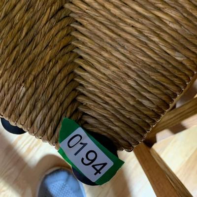 Set of Rush Seat Nesting Tables