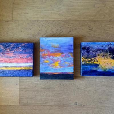 Original Acrylic Paintings of Sunsets by Carol Burch (3)