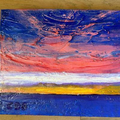 Original Acrylic Paintings of Sunsets by Carol Burch (3)