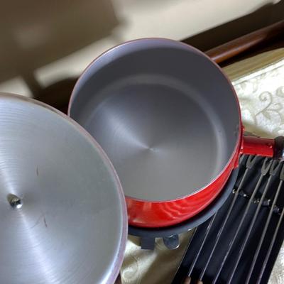 MCM Fondue Set & Utensils