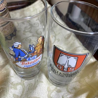 Vintage German Beer Steins & Glasses